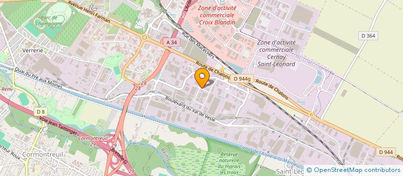 localisation de l'entreprise TD INVEST  REIMS