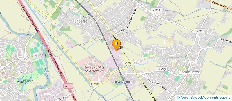 localisation de l'entreprise TD INVEST  ESCALQUENS