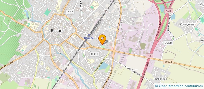 localisation de l'entreprise TD INVEST à BEAUNE