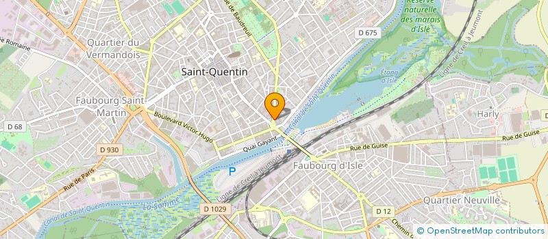 localisation de l'entreprise TD INVEST à SAINT-QUENTIN