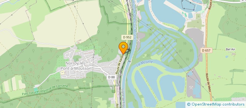 localisation de l'entreprise TD MC  NORROY-LES-PONT-A-MOUSSON