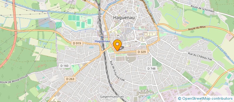 localisation de l'entreprise TD PRESSING  HAGUENAU