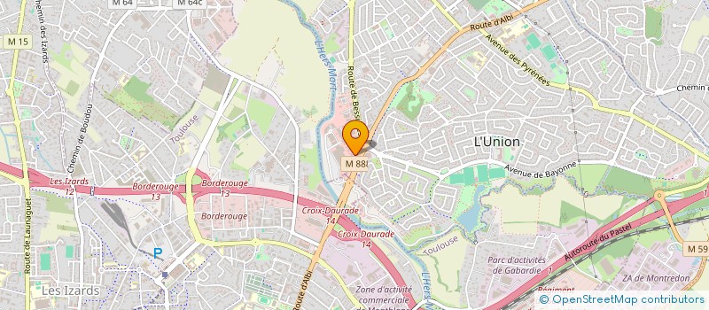 localisation de l'entreprise TD RIDER  L'UNION
