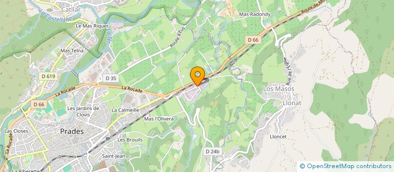 localisation de l'entreprise TD SPORT  PRADES