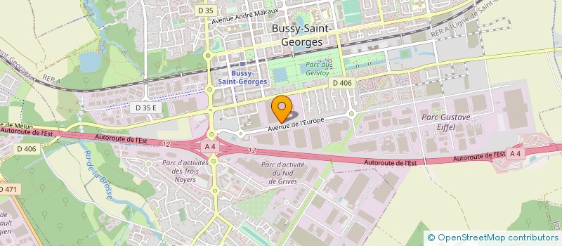 localisation de l'entreprise TD SYNNEX FRANCE HOLDING à BUSSY-SAINT-GEORGES