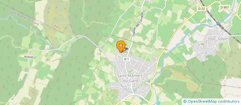 localisation de l'entreprise TD2I  SAINT-MAMERT-DU-GARD