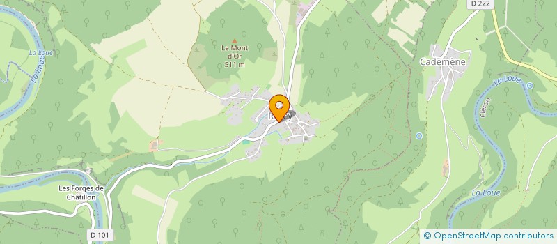 localisation de l'entreprise TD2M  RUREY