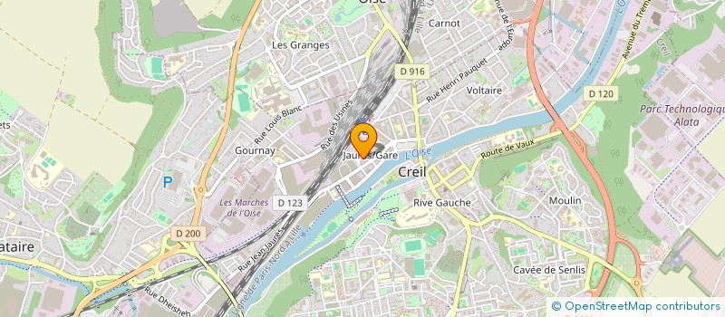 localisation de l'entreprise TDA BVRG à CREIL