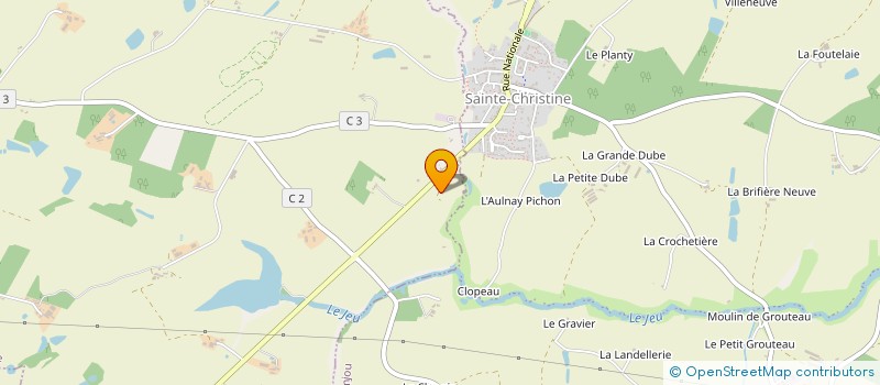 localisation de l'entreprise TDA PAYSAGE à MONTREVAULT-SUR-EVRE