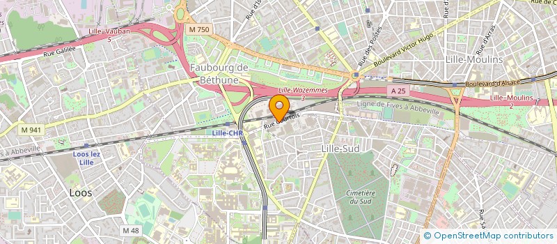 localisation de l'entreprise TDA SERVICES à LILLE