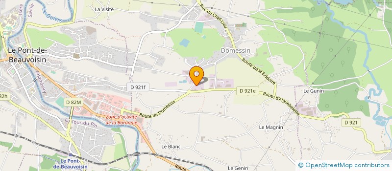 localisation de l'entreprise TDA (TRANSPORT DES ALPES)  DOMESSIN