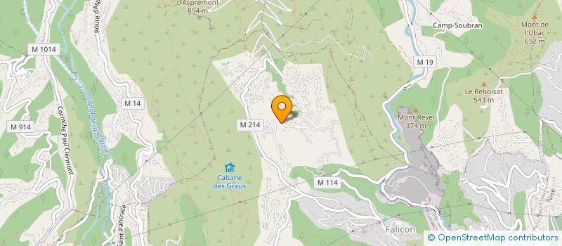 localisation de l'entreprise TDAH - PACA  FALICON