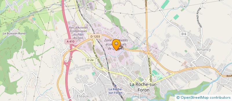 localisation de l'entreprise TDB  LA ROCHE-SUR-FORON