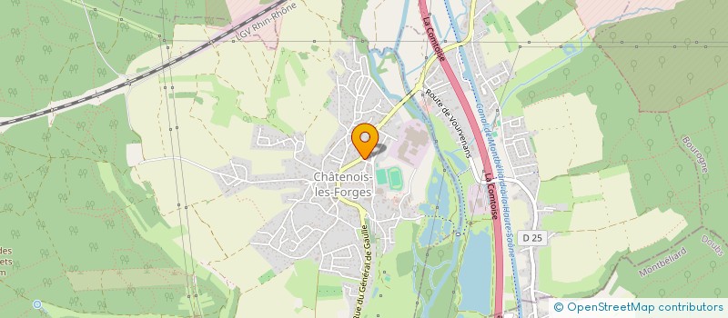 localisation de l'entreprise TDB à CHATENOIS-LES-FORGES