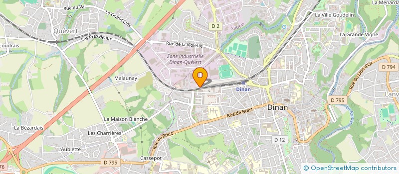 localisation de l'entreprise TDB AUTOMOBILES à DINAN