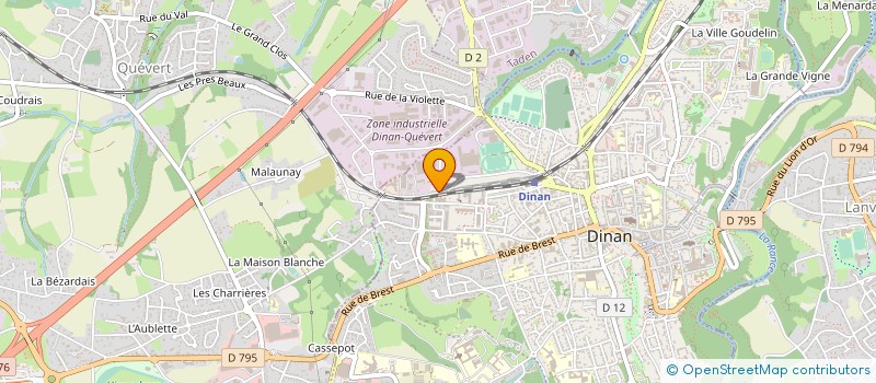 localisation de l'entreprise TDB AUTOMOBILES MATIGNON à DINAN
