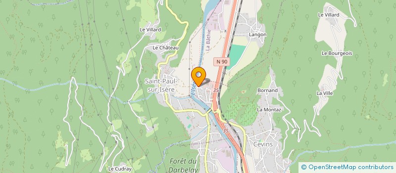 localisation de l'entreprise TDB MENUISERIE  CEVINS