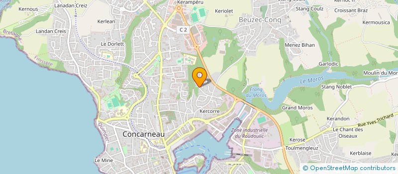 localisation de l'entreprise TDB SCI  CONCARNEAU