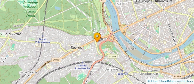 localisation de l'entreprise TDBT à SEVRES