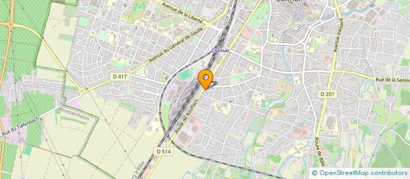 localisation de l'entreprise TDC  COLMAR