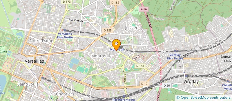localisation de l'entreprise TDC COMMUNICATION à VERSAILLES