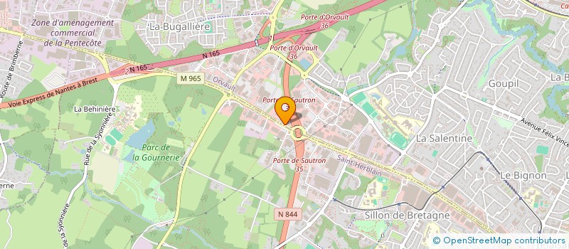 localisation de l'entreprise TDC ST NAZAIRE à ORVAULT