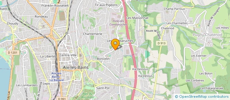 localisation de l'entreprise TDCEXPRESS à AIX-LES-BAINS