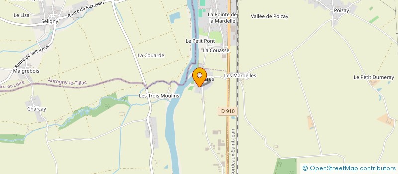 localisation de l'entreprise TDCI (TRAITEMENT DECOUPE CONCEPTION INDUSTRIEL)  DANGE-SAINT-ROMAIN