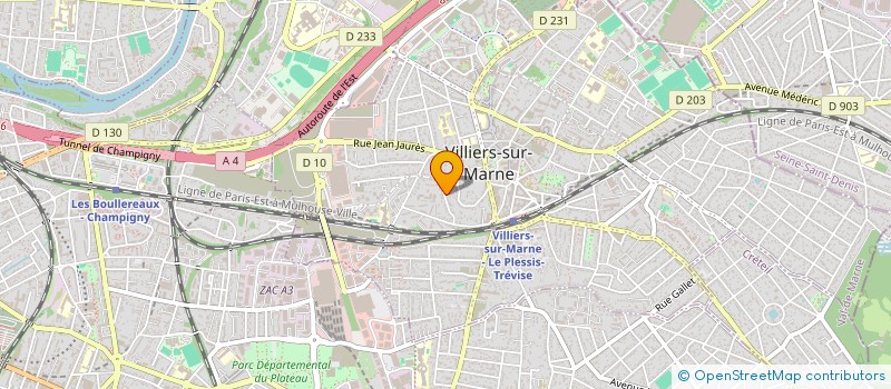 localisation de l'entreprise TDCO BAT à VILLIERS-SUR-MARNE
