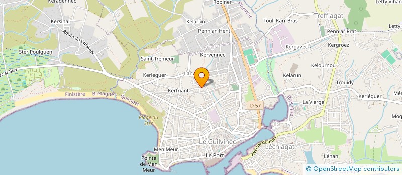 localisation de l'entreprise TDELAC  GUILVINEC