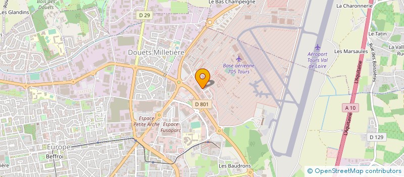localisation de l'entreprise TDESIGN à TOURS