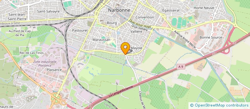localisation de l'entreprise TDF à NARBONNE