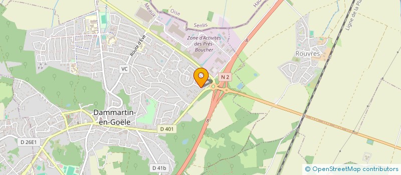 localisation de l'entreprise TDF  DAMMARTIN-EN-GOELE