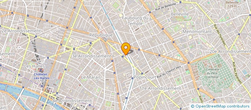 localisation de l'entreprise TDF à PARIS