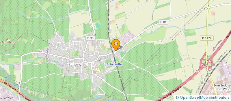 localisation de l'entreprise TDF  SCHERWILLER