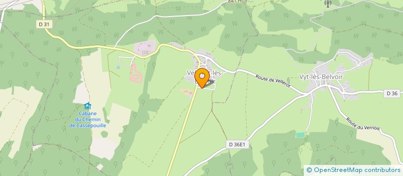 localisation de l'entreprise TDF  VELLEROT-LES-BELVOIR