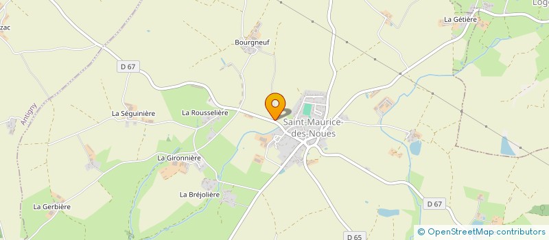 localisation de l'entreprise TDF  SAINT-MAURICE-DES-NOUES