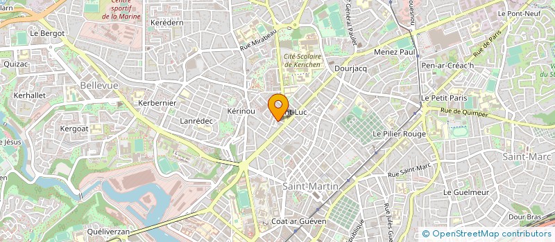 localisation de l'entreprise TDF BREST à BREST