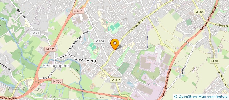 localisation de l'entreprise TDF EXPRESS  HEM