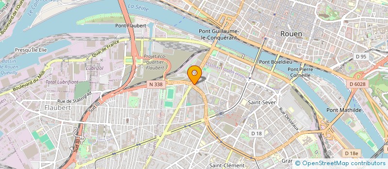 localisation de l'entreprise TDF ROUEN FLAUBERT  ROUEN