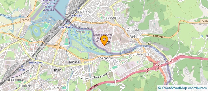 localisation de l'entreprise TDF SARL - TRANSPORT ET LOGISTIQUE à HENDAYE