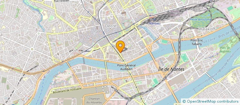 localisation de l'entreprise TDG à NANTES