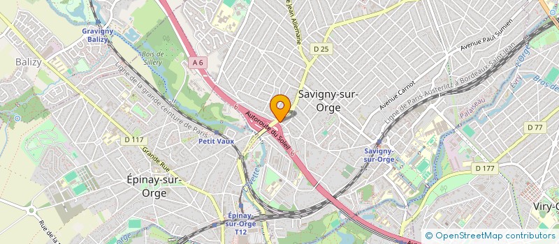 localisation de l'entreprise TDG à SAVIGNY-SUR-ORGE