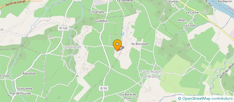 localisation de l'entreprise TDH IMMO  LUGAIGNAC