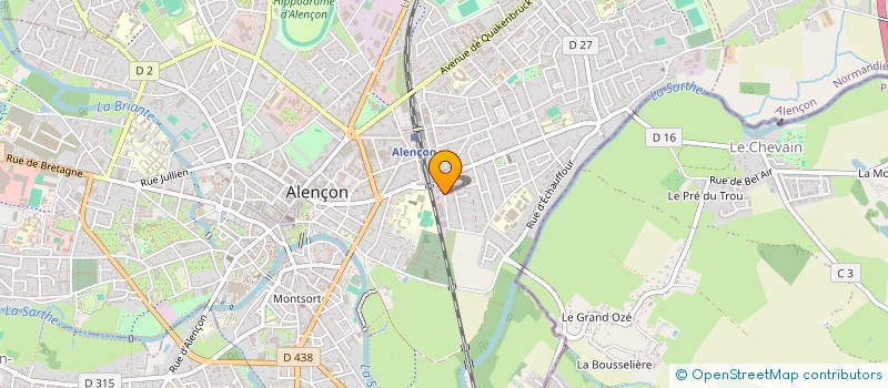 localisation de l'entreprise TDI à ALENCON