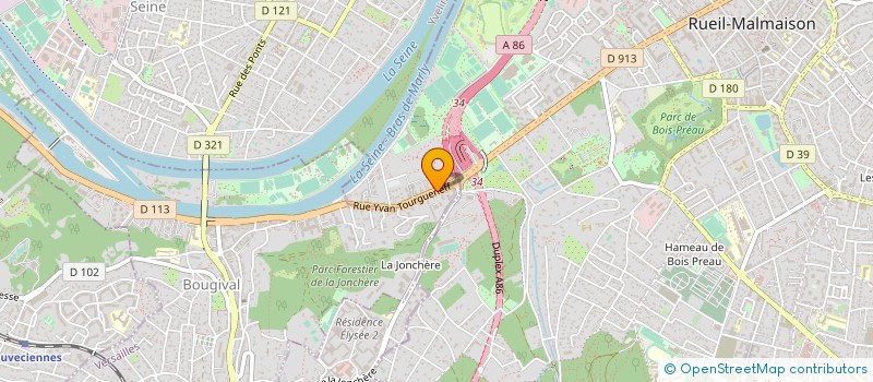 localisation de l'entreprise TDI  BOUGIVAL