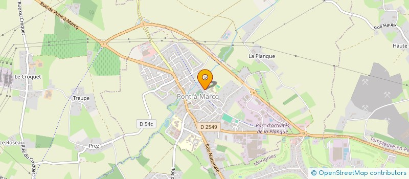 localisation de l'entreprise TDI GESTION  PONT-A-MARCQ