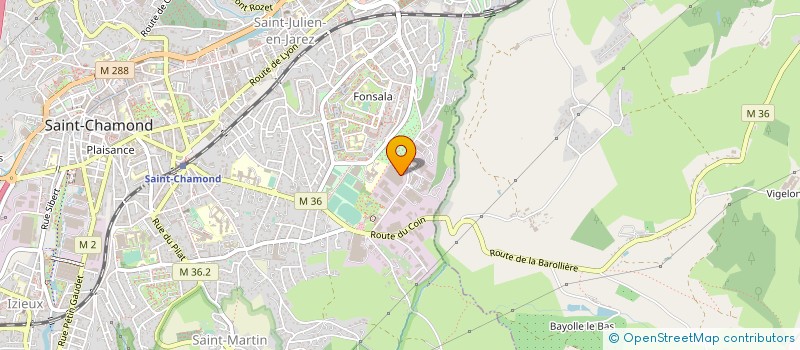 localisation de l'entreprise TDI - SAT à SAINT-CHAMOND