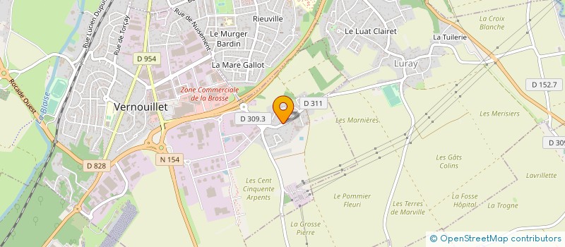 localisation de l'entreprise TDJ à VERNOUILLET