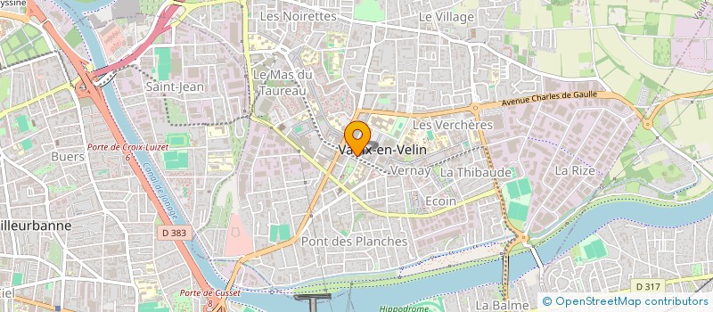 localisation de l'entreprise TDK à VAULX-EN-VELIN